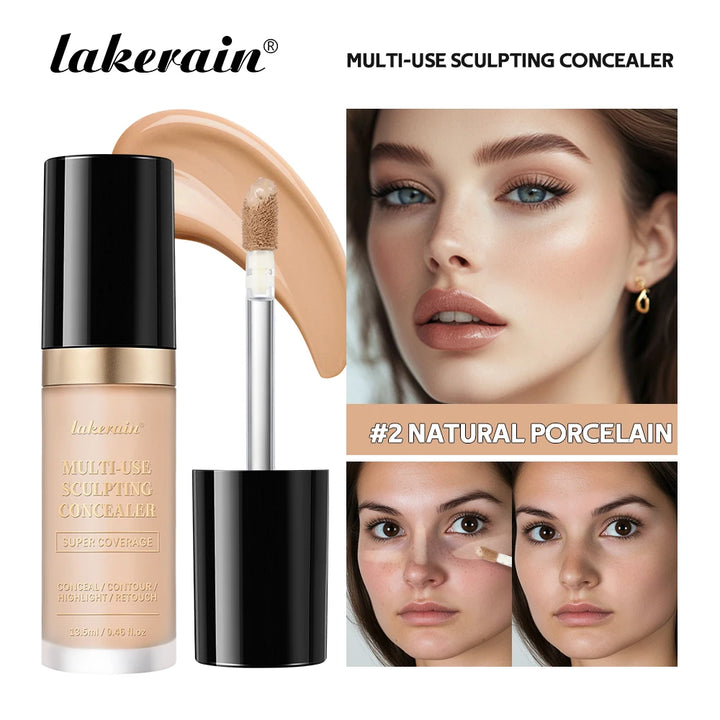 Waterproof Liquid Concealer Matte High Coverage Oil Control Cover Acne Dark Circles Foundation Modify Face Contouring Cosmetics