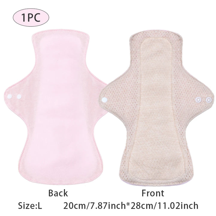 BIAI 1PC Colored Cotton Sanitary Pads Washable Reusable Nursing Pads Highly Absorbent and Breathable Auntie Towel Women Gift