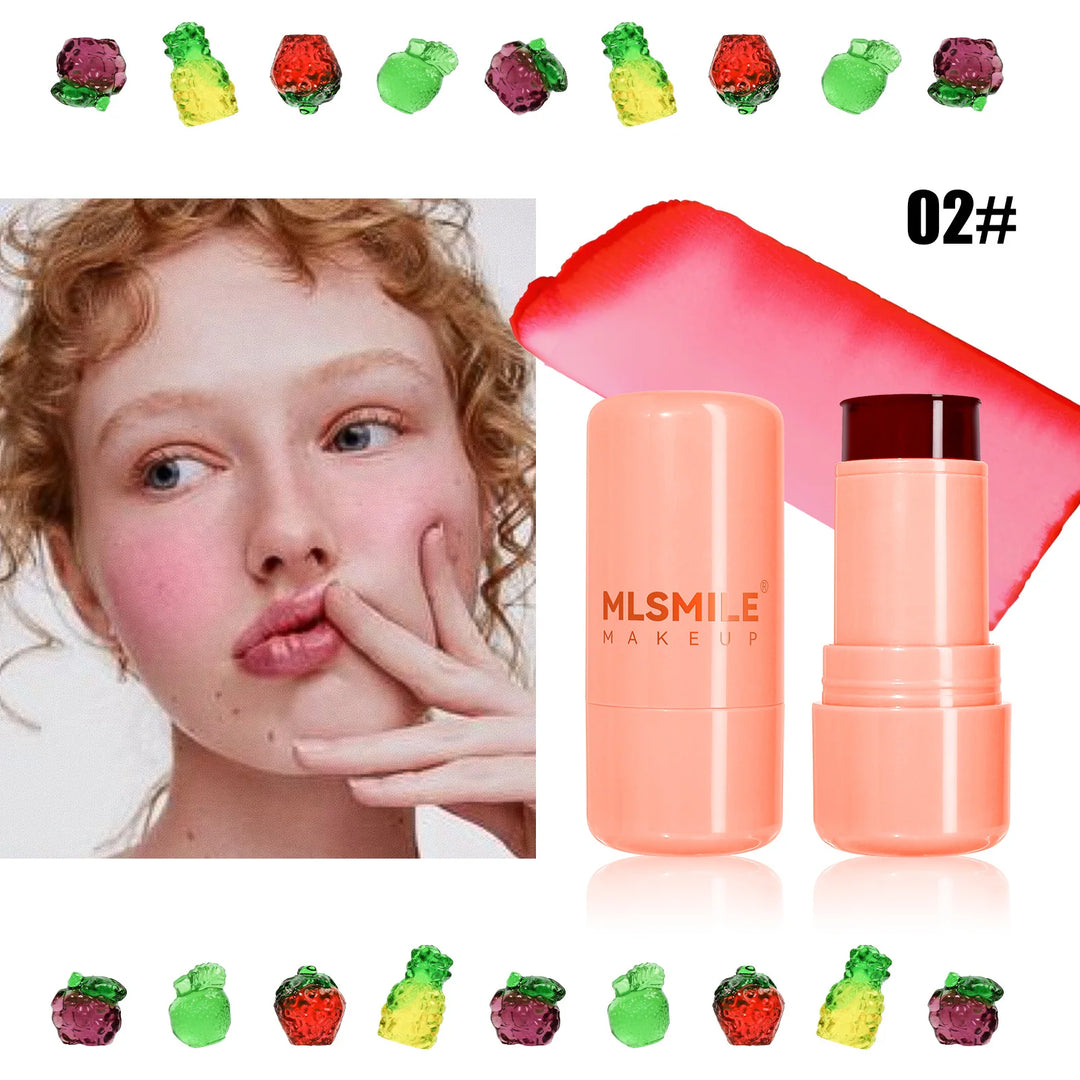 Water Jelly Tint Stick, Milk Cooling Water Jelly Tint Lip Gloss, Milk Jelly Tint Jelly Blush Stick, Sheer Lip & Cheek Stain