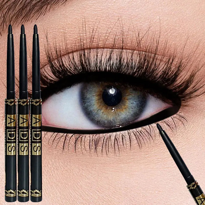 3PCS/9PCS Long-Lasting Waterproof Black Eyeliner Pencil -Smudge-Proof Sweat-Resistant for Bold Eye Makeup, ldeal Gift