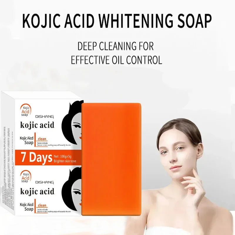 Handmade Whitening Soap Skin Care Deep Cleaning Moisturizing Cleansing Essential Temperate Soap Brighten Skin Kojic Acid Soap