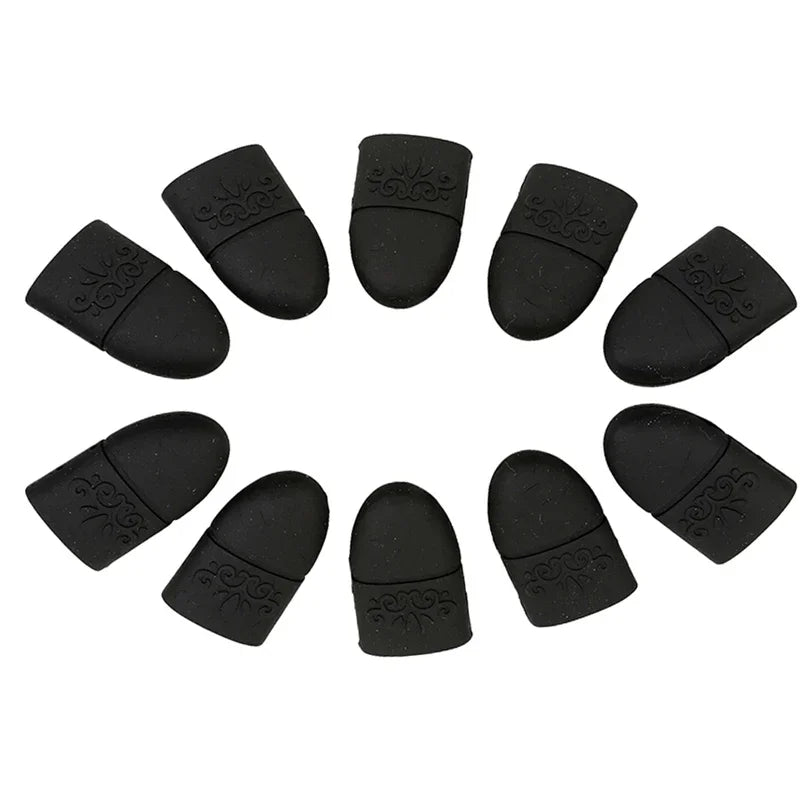 10PC Nail Polish Clip Soak off Silicone Caps UV Gel Nail Polish Remover Wraps Cleaner Tips Finger Covers for Manicure Tools