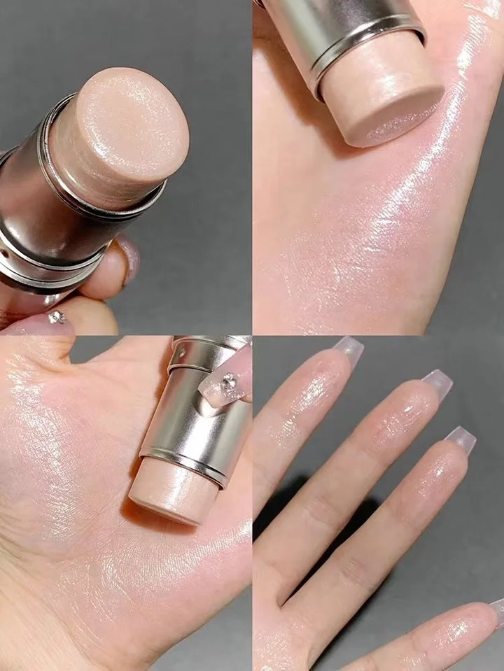 KAXIER High Gloss Stick Highlight Blush Water Light Shimmer Waterproof Sweatproof Face Contour Illuminator Brighten Rouge