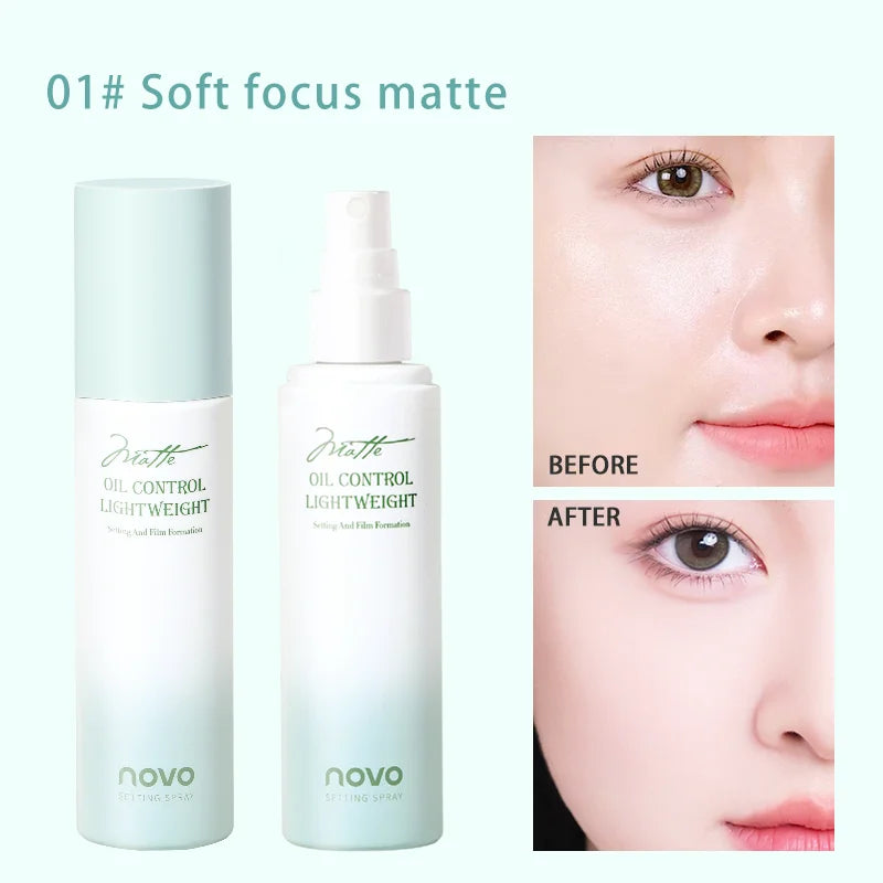 Long-Lasting Makeup Setting Spray-Hyaluronic Acid Niacinamide, Moisturizing, Oil Control, Waterproof & Sweat-Resistant, Smudge