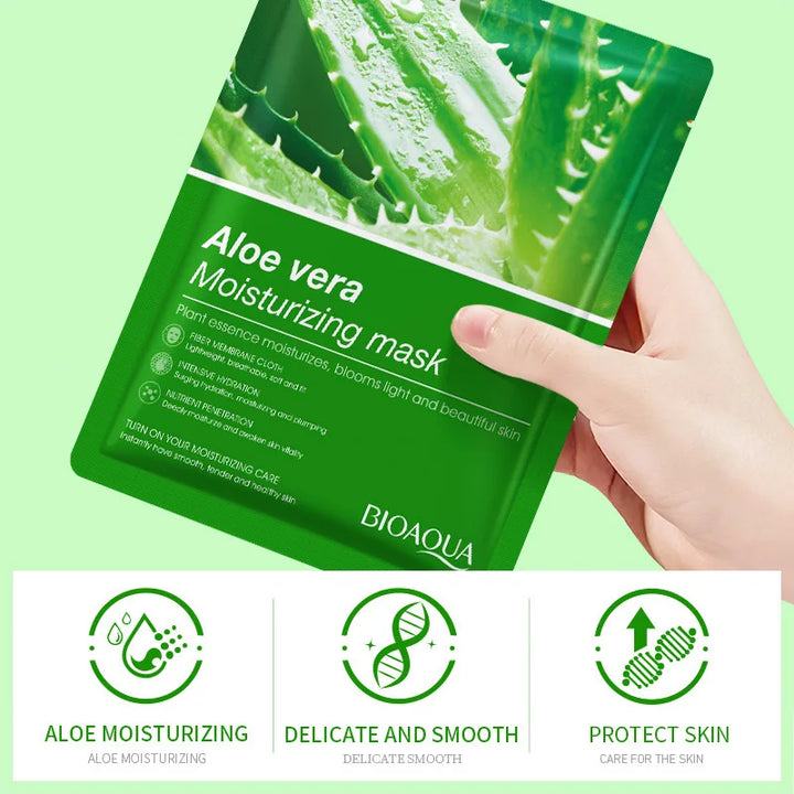 8pcs BIOAQUA Fruit Face Mask Moisturizing Facial skincare Anti-aging Hydrating Facial Masks Face Sheet Mask Skin Care Products