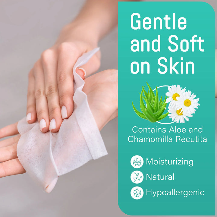 6 Packs x 48 Ct, 288 Wipes Flushable Wet Wipes For Home Outdoor Use, Thickened Butt Wipes,