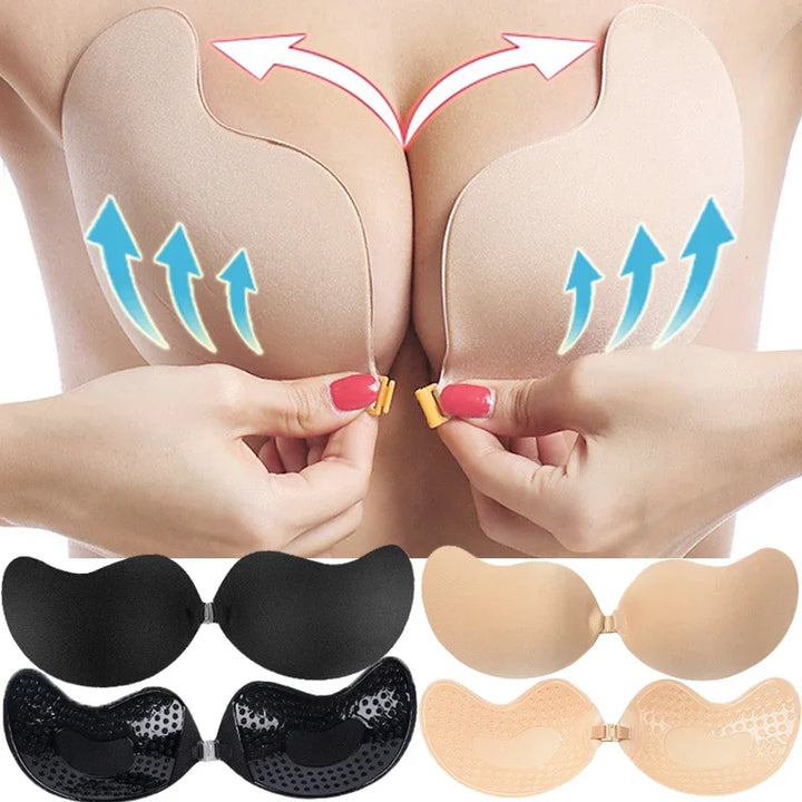 Large Size Reusable Nipple Cover Sticker Patch A-D Cup Push Up Bra Adhesive Pasty Strapless Bras Wedding Lingerie Silicone Pads