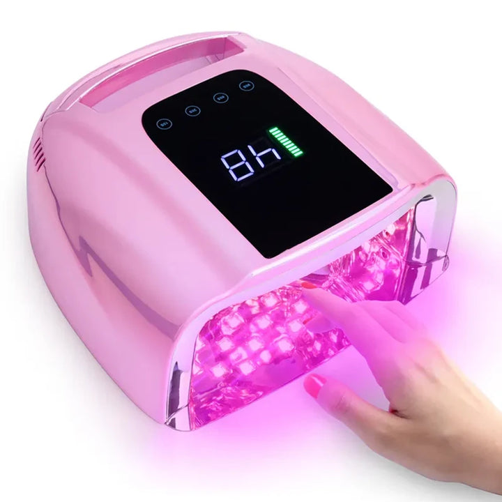 Rechargeable Nail lamp Portable 15600mAh Lampara de unas LED UV recargable de  96W Gel Polish Dryer Led Light for Nails