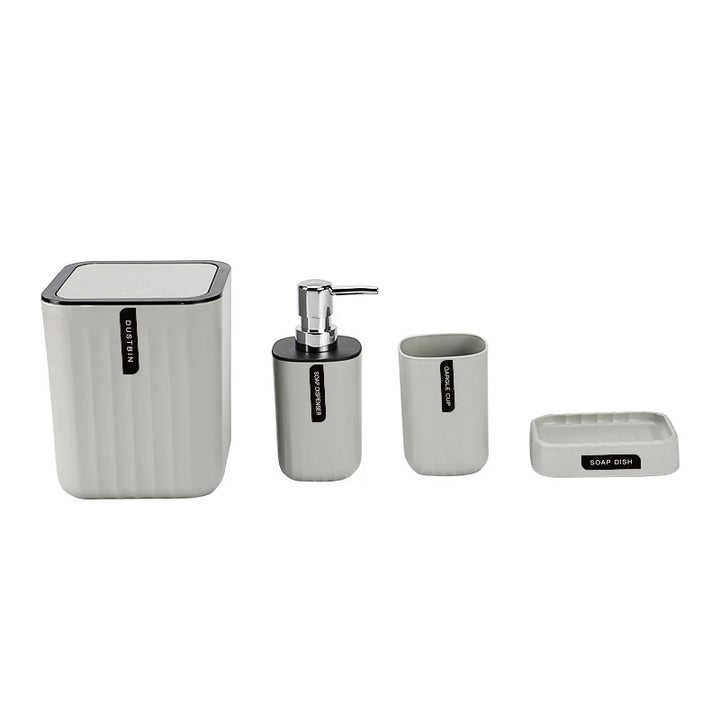 Bathroom Accessories Sets, Toothbrush Holder, Lotion/Soap Dispenser, Cup, Soap Dish, Classic Contemporary Modern Decorative