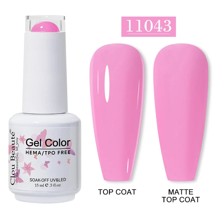 Clou Beaute 15ml HEMA TPO FREE Gel Nail Polish Vernis Semi Permanent UV Nail Art Varnish Lakiery Hybrydowe Manicure Gel Polish