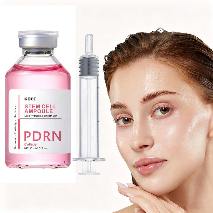 PDRN Moisturizing Face Serum Collagen Boost Deep Hydrating Plumping Effect Brightening Skin Barrier Repair Ampoule Skincare 30ml