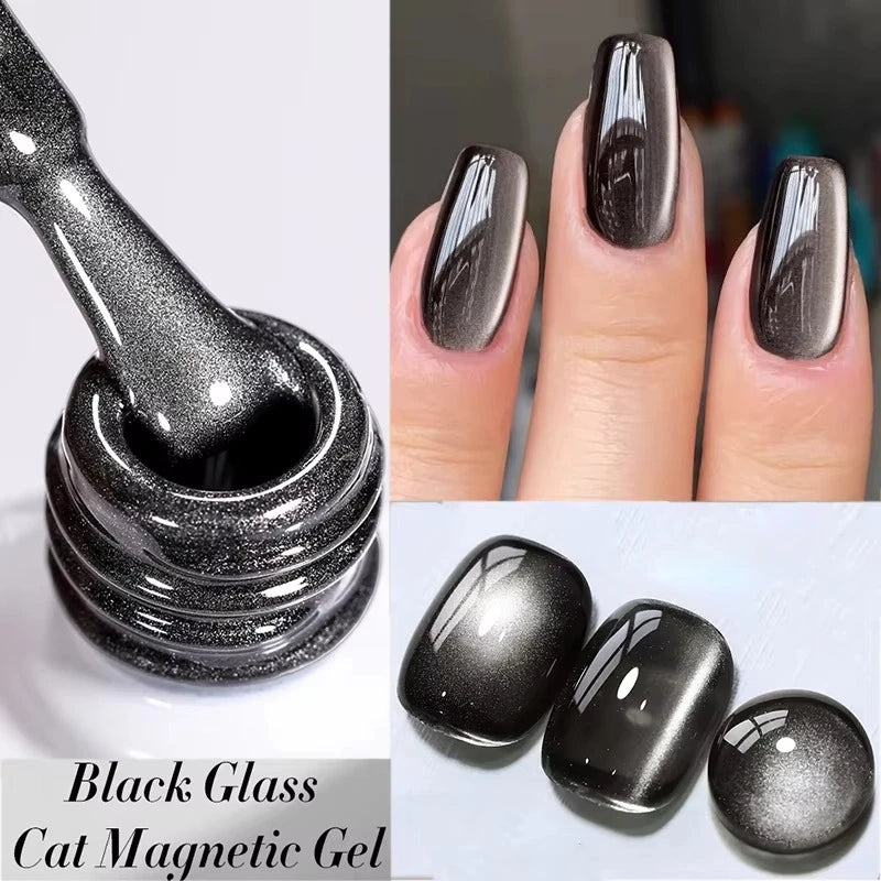 BORN PRETTY Sparkling Glass Bead Cat Magnetic Gel Nail Polish Flash White Spar Red Color Semi Permanent Soak Off UV Gel Varnish