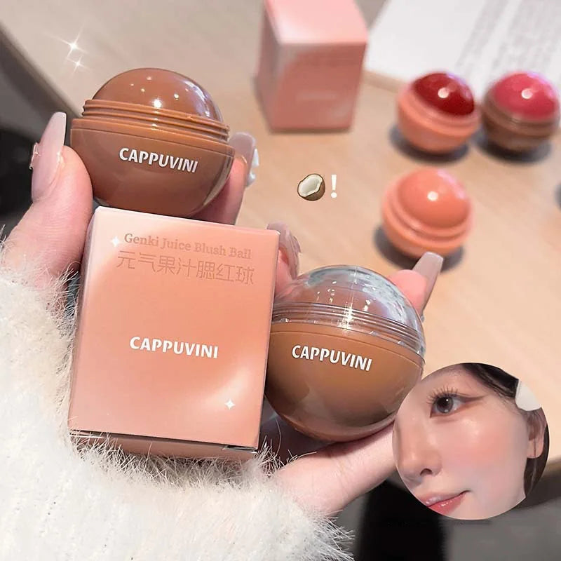 Juice Face Blusher Smooth Cheek Eye Cream Blush Mirror Natural Look Brighten Highlighter Balm Rouge Waterproof Contour Makeup