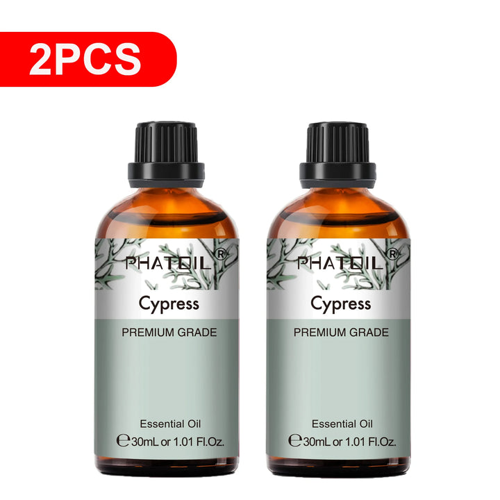 PHATOIL 2PCS Natural Essential Oils Set 30ml Bergamot Lemon Ylang Ylang Lavender Jasmine Vanilla Eucalyptus Aroma Essential Oils