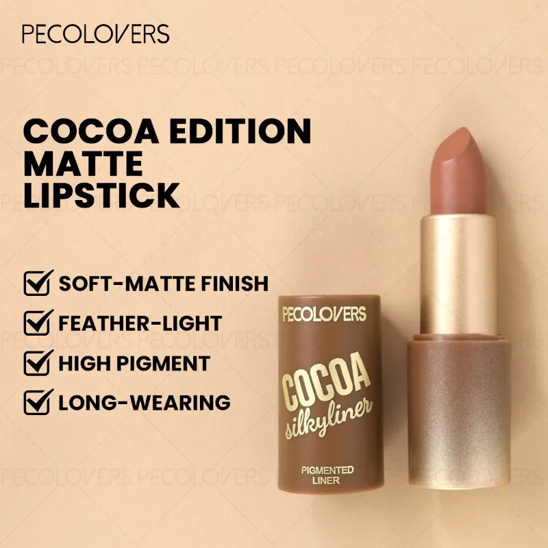 1pcs Multi-color Lipstick, Brown Lip Gloss, Multi-color Selection, Non-dry Lip Gloss, Full and Charming Lips, Lip Cosmetics