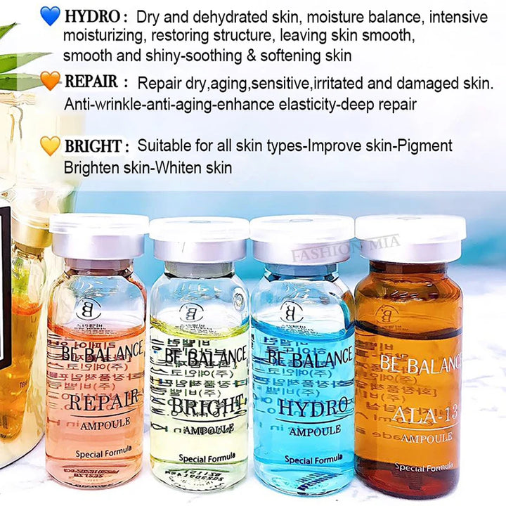 Korea 10ml Hyaluronic acid Ampoule Skin Booster Serum Repair Wrinkle Reduction Brightening Skin Freckles Serum Skin Care