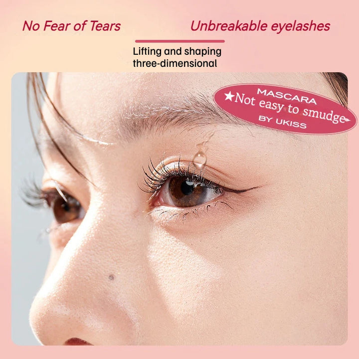 UKISS Eyelash Primer Mascara Eyelashes Base Thick Long-wearing Waterproof Eye Black Brush Beauty Makeup