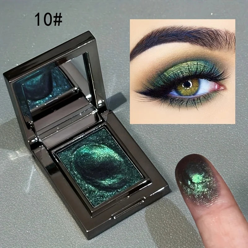 Single Color Glitter Eyeshadow Waterproof Sweatproof Long Lasting Highlight for Party Cosplay