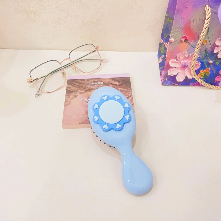 Cute Cartoon Children Air Cushion Comb Scalp Massgae Hair Brush Girls Portable Traveling Hair Brush Wide Tooth Anti-static Comb