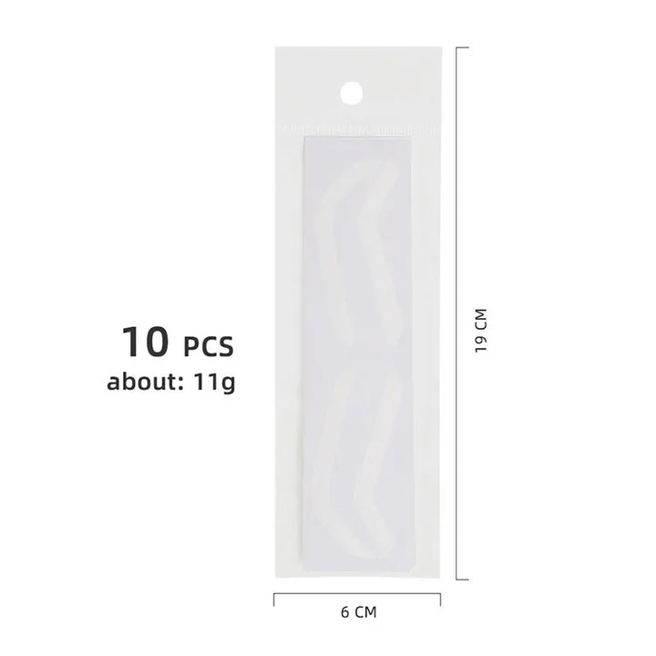 10Pcs Disposable Eyebrow Stencil Sticker Grooming Brow Shaper Template Eyebrow Tattoo Tint Airbrush Auxiliary Make Up Tool