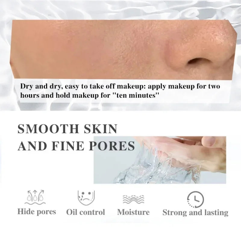 15ml Makeup Primer Face Moisturizer - Pore Minimizing Oil-Control Foundation Base for Long-Lasting Wear Invisible Cosmetic Prim