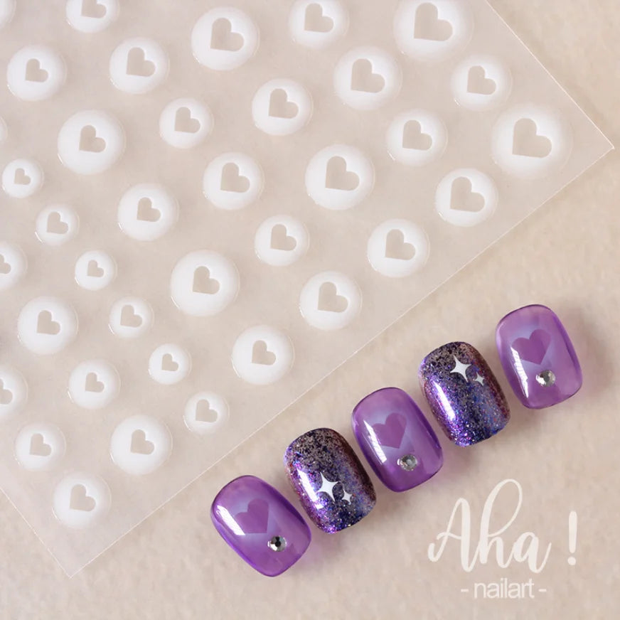 3D Nail Art Stickers  Translucence Moon/Star/Cloud Ultra-thin Nail Decals 3d Self-Adhesive White Cloud Moon Star Kawaii Sliders