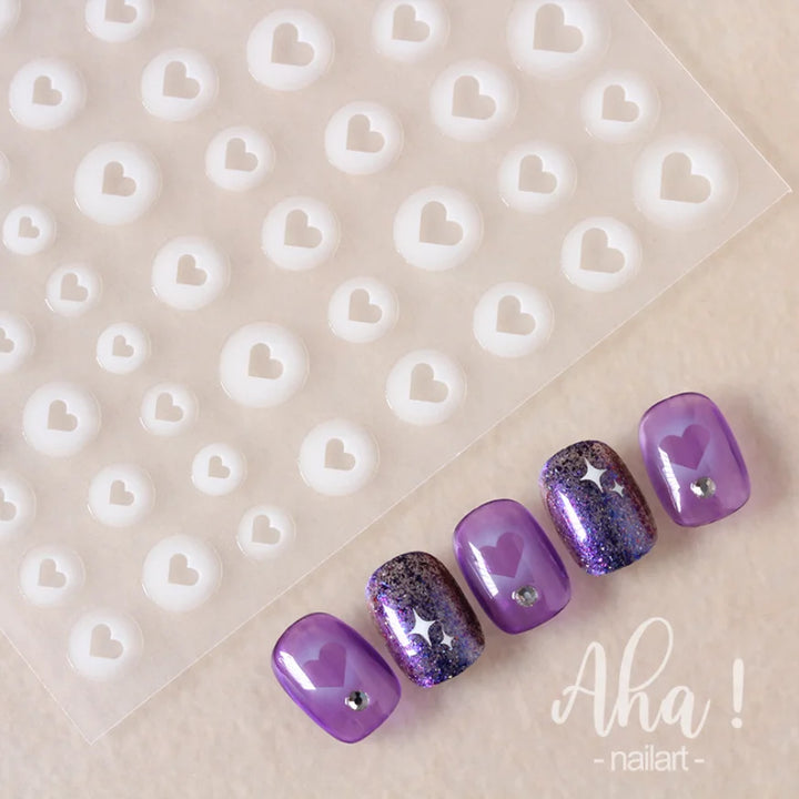 3D Nail Art Stickers  Translucence Moon/Star/Cloud Ultra-thin Nail Decals 3d Self-Adhesive White Cloud Moon Star Kawaii Sliders