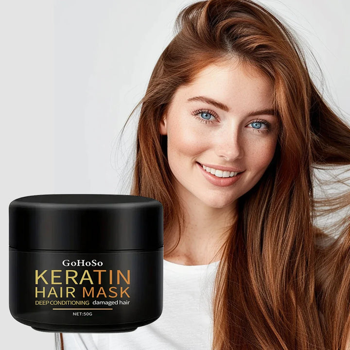 ENVISHA Keratin Hair Mask Professional Deep Nourishing Care Repair Damaged Hair Restore Shine Suitable For All Hair Types