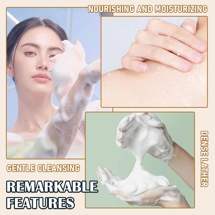 Goat Milk Body Wash Original For Smooth Sensitive Skin, Non-Irritation Mostiurizing PH Balancing Body Cleanser With Herb Complex