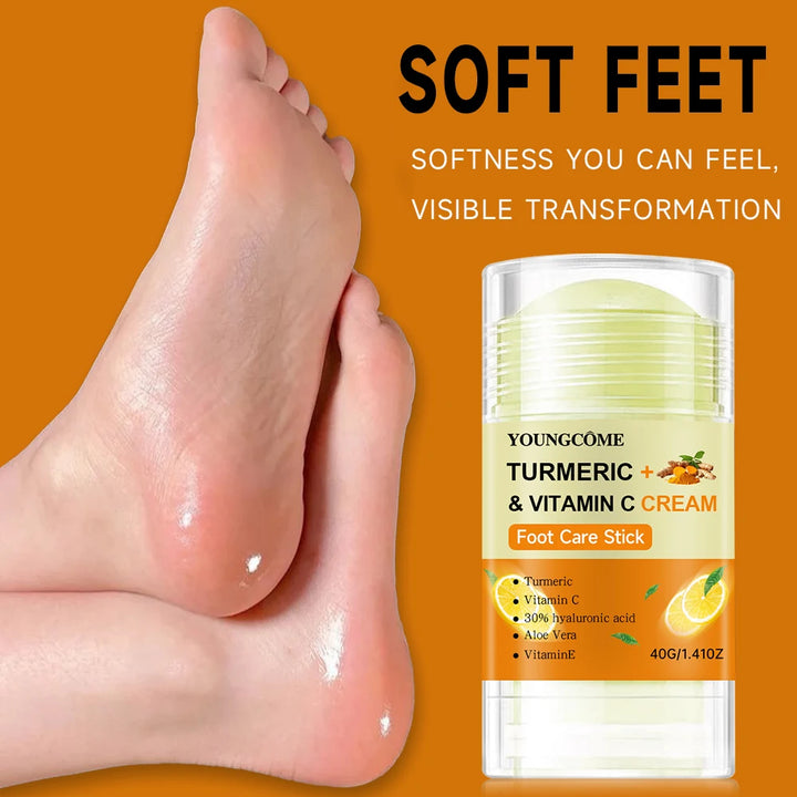 Foot Balm Professional Cracked Heel Repair Balm Stick Moisturizing Foot Balm, Rolls On, No Mess Like Foot Cream or Foot Lotion