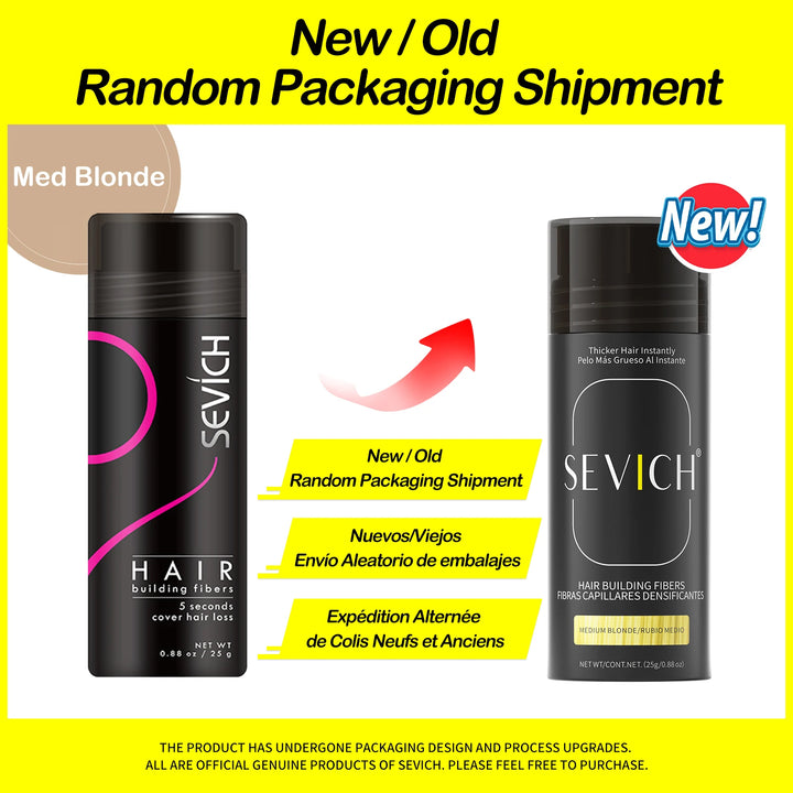 Sevich 25g hair building fibers powder hair loss products bald extension thicken hair spray jar keratin