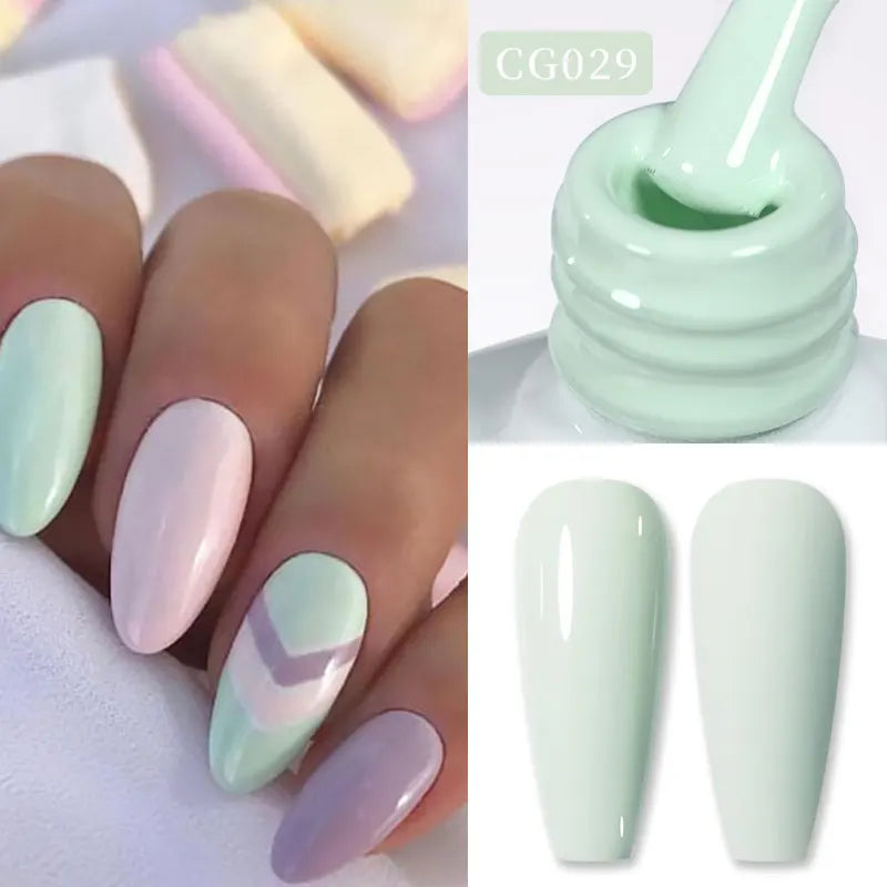 BORN PRETTY Jelly Nude Gel Nail Polish 10ml Light Pink Peach Translucent Color UV Light Cure Gel Varnish Nail Art DIY at Home