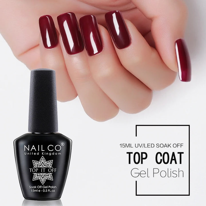 NAILCO Red Colors Series 15ML Nail Gel Polish Nail Supplies Semi Permanent For Nail Art Manicure Soak Off LED UV Hybrid Varnish