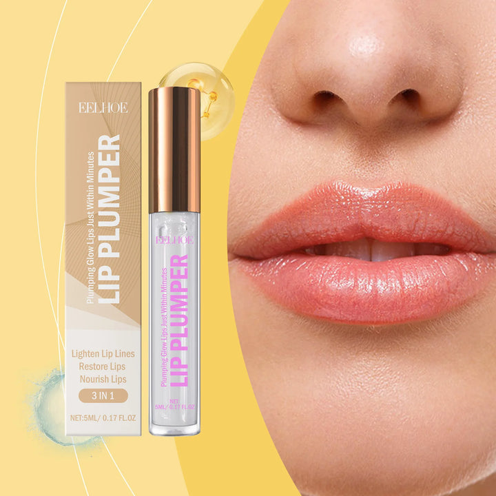 Long Lasting Lip Plumper Oil Lightening Melanin Dry Skin Repair Lip Fine Lines Nourishing Pink Lip Balm Sexy Lipgloss Cosmetics