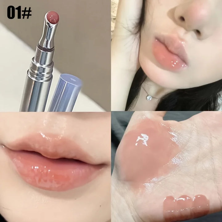 Mingli Lip Gloss, Long-Lasting Moisturizing Lip Gloss, Lip Care Cosmetics, Spring and Summer Atmosphere, Suitable for All Skin, Valentine's Day Gift, Birthday Gift Herorange
