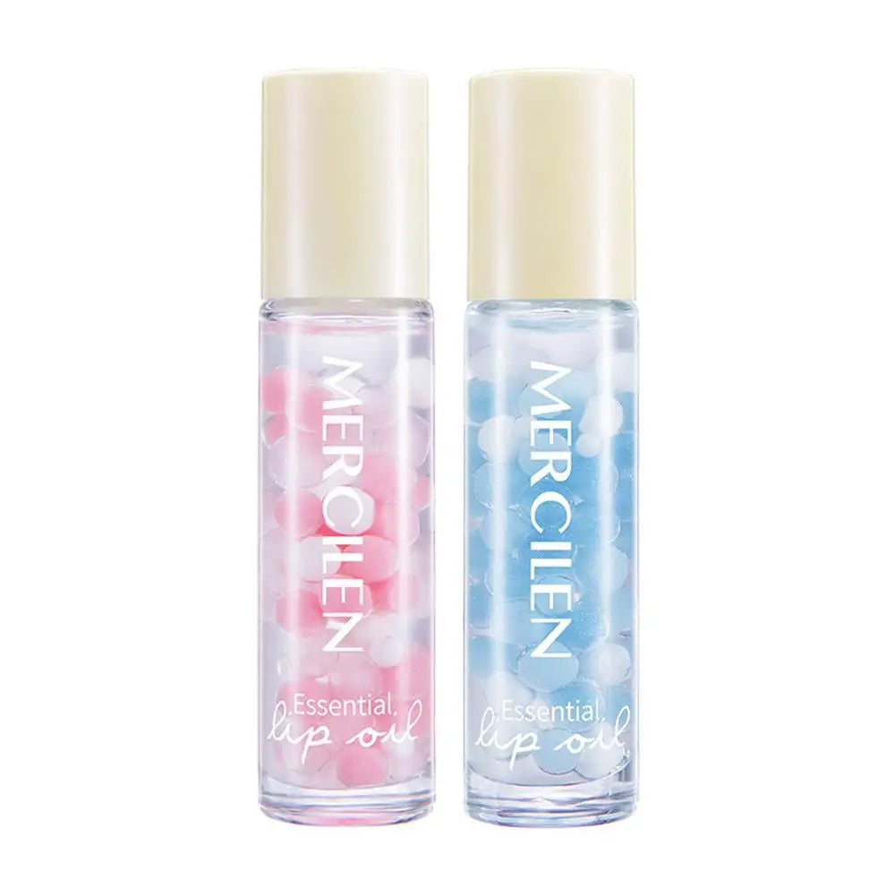 1/2/3PCS Crystal Rolling Ball Lip Oil Moisturizing Hydrating Lip Care Lip Tint Lip Balm, Long Lasting & Nourishing Plumper Lip G