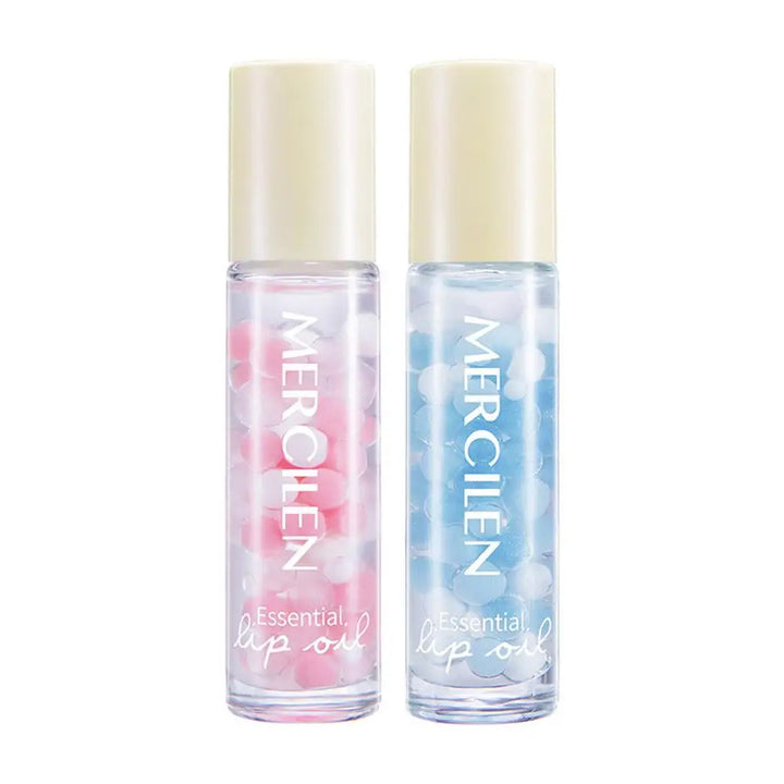 1/2/3PCS Crystal Rolling Ball Lip Oil Moisturizing Hydrating Lip Care Lip Tint Lip Balm, Long Lasting & Nourishing Plumper Lip G