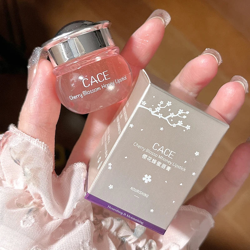 CACE Honey Cherry Lip Oil Balm Nourishing Lip Balm Lasting Moisturizing Clear Lipgloss Oil Moisturizing Lip Care Beauty Makeup