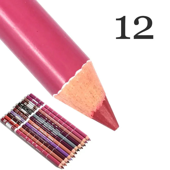 28-Colors Waterproof Lip Liner Matte Nuede Red Long Lasting Makeup Pens Non-stick Cup Lipstick Women Party Makeup Lip Cosmetics