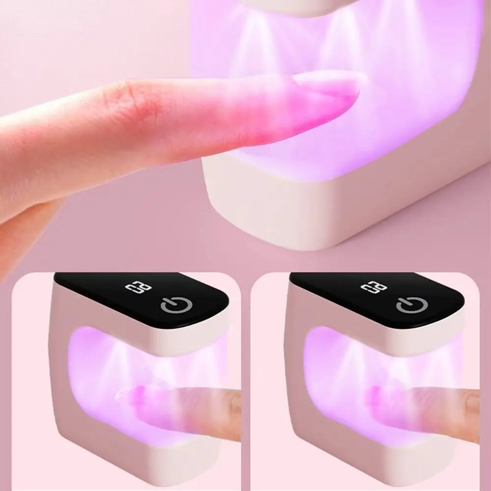YIKOOLIN USB Mini Nail Dryer UV LED Light for Nails Curing All Nail Gel UV LED Nail Lamp for Home And Travel Use