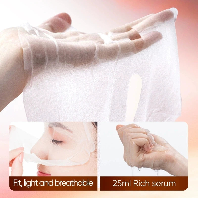 SADOER Caffeine Face Mask Anti Wrinkles Moisturizing Hydrating Anti-aging Facial Masks Face Sheet Mask Skin Care Products