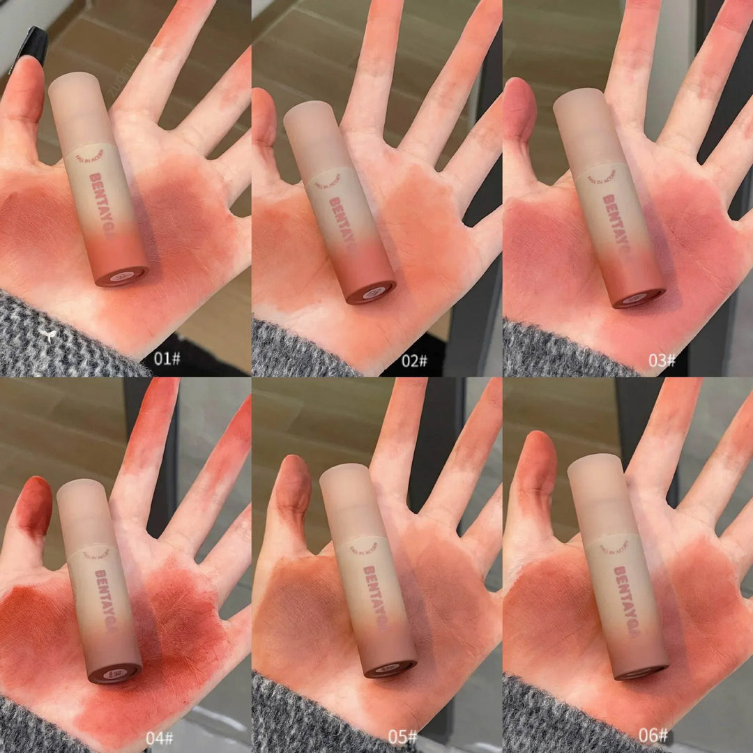 Rose Red Brown Stain Lip Gloss Waterproof Long-lasting Easy To Wear Velvet Lip Mud Autumn/Winter Ambience Korean Makeup Lip Tint