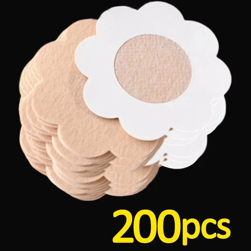 10-200pcs Nipple Cover Stickers Women Breast Lift Tape Pasties Invisible Self-Adhesive Disposable Bra Padding Chest Paste Patch