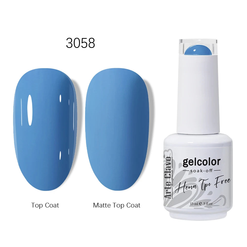 Arte Clavo 15ml HEMA TPO FREE Gel Nail Polish Pink Hybrid Nail Manicure Semi-permanent Enamels Varnish For UV LED Nails Supplies