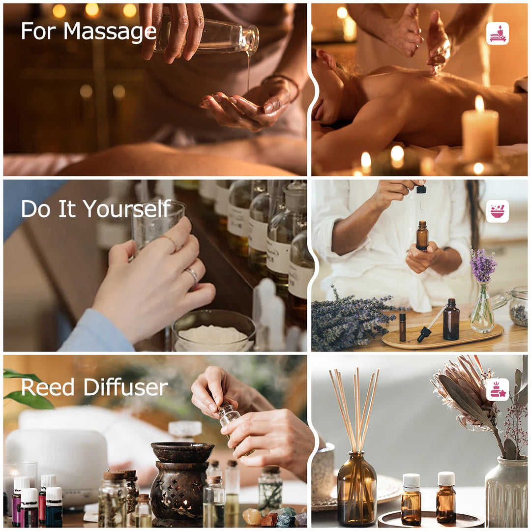 Rose essential oil aromatherapy essential oil fresh air facial skin care oil moisturizing body care massage oil lasting fragranc