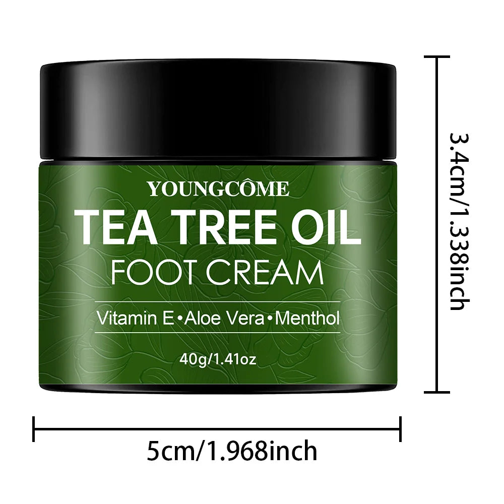 Tea Tree Foot Cream Heel Cracking Repair Products Exfoliation Dead Skin Removal Softening Moisturize Smooth Skin Care new