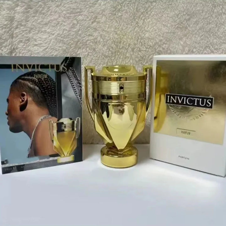 100ML 3.4FL.OZ Men's Perfume Woody Aquatic Notes Fresh Ocean Fragrance Spray Parfum Warrior Trophy Perfume Long-lasting Male