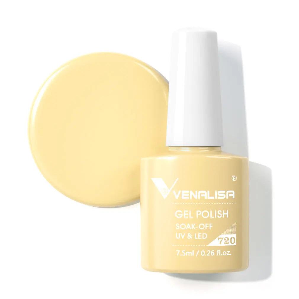 Venalisa HEMA TPO FREE Nail Gel Polish Glitter Gorgeous Full Coverage Soak Off UV LED French Nail Jelly Pink Nude Collection