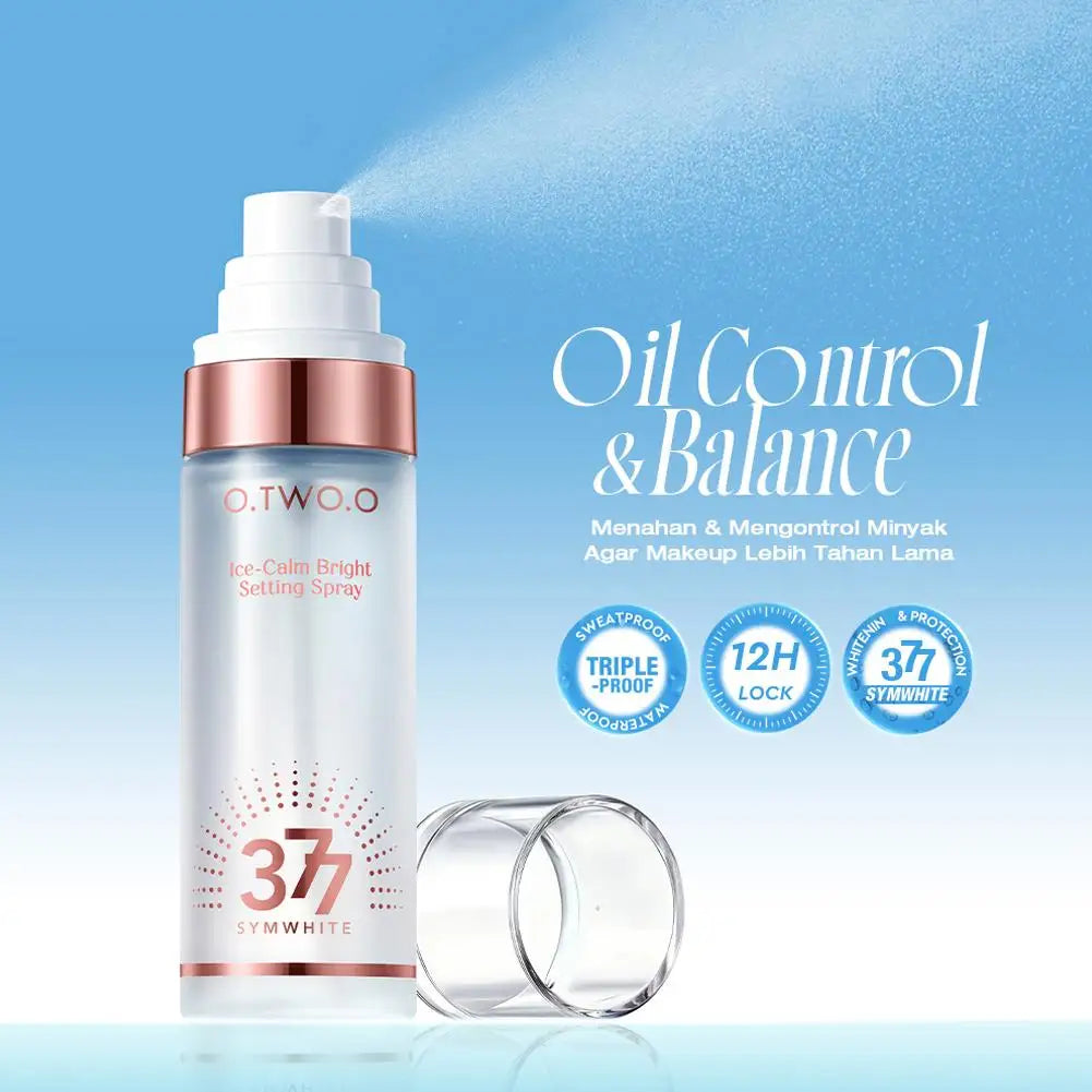 Makeup Setting Spray Long-Lasting Face Mist for up to 12HR Wear, Oil Control Waterproof Makeup Finisher Lock Setting Spray 80ml