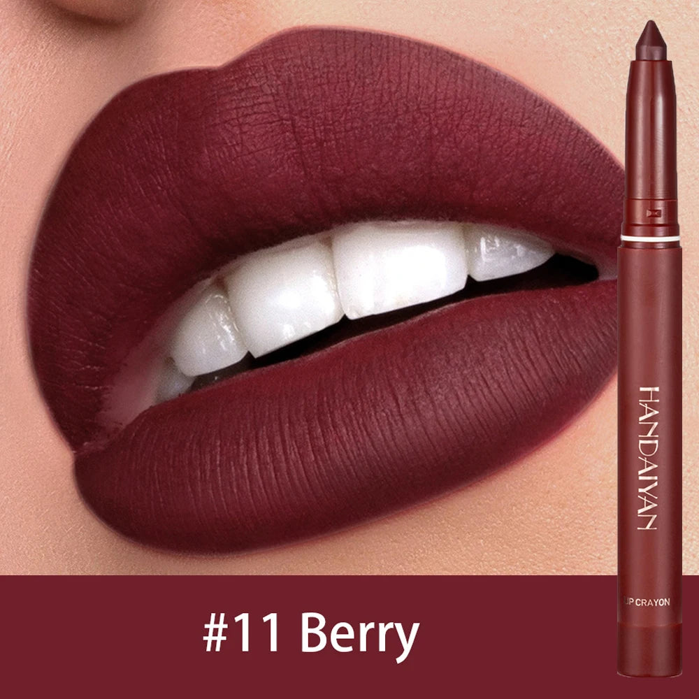 Waterproof Cherry Red Matte Lipstick Sexy Lipliner Pencil Plumping Stain Natural Nude Pink Lip Liner Outline Lips Contour Makeup